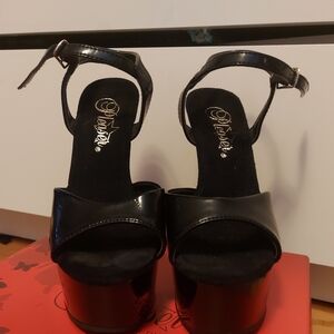 Pleaser Black Platform Heels